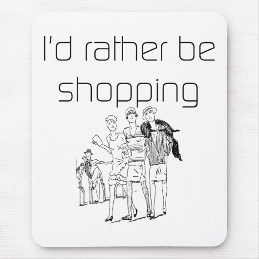 Tapis De Souris Plutôt Shopping Mousepad (Devant)