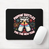 Tapis De Souris Pn Bottles For The New Year Funny Baby Milk Toast  (Avec souris)