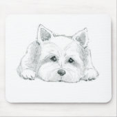 Tapis De Souris Pochette de souris Westie (Devant)