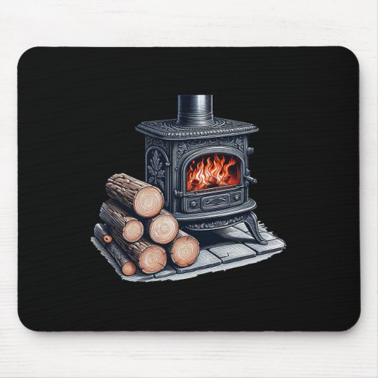 Tapis De Souris Poêle à bois (Devant)
