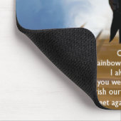 Tapis De Souris Poème commémoratif de pont en arc-en-ciel pour des (Coin)