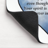 Tapis De Souris Poème de coeur de papillon (Coin)