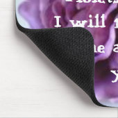 Tapis De Souris Poème de rose de pourpre (Coin)