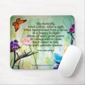 Tapis De Souris Poème du papillon 5x7 W, PraiseExpressions.Com (Avec souris)