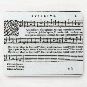 Tapis De Souris Poème en musique par Jean Antoine de Baif