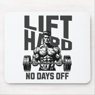 Tapis De Souris Poids Bodybuilding Gym Motivation Dire 1