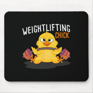 Tapis De Souris Poids Chick Bodybuilding Entraînement Salle de gym