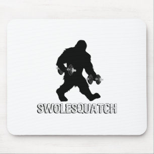 Tapis De Souris Poids de haltère de musculation de Bigfoot Sasquat