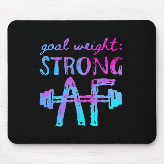 Tapis De Souris Poids De L'Objectif Forte Motivation De L'Exercice (Devant)