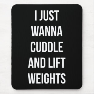 Tapis De Souris Poids Lift Et Cuddle - Gymnase De Novelty Mignonne
