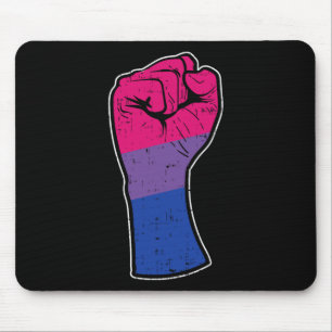 Tapis De Souris Poing Biual Bi Fierté Drapeau Support Résister Dro