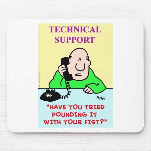 Tapis De Souris poing de broyage de support technique (Devant)
