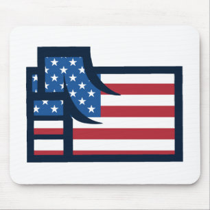 Tapis De Souris Poing patriotique américain