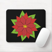 Tapis De Souris Poinsettia (Avec souris)