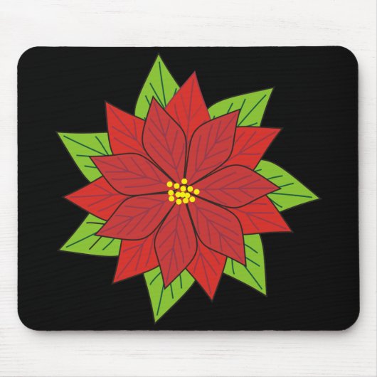 Tapis De Souris Poinsettia (Devant)