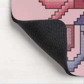 Tapis De Souris Point croisé carré Mousepad de coeur (Coin)