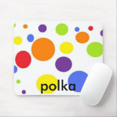 Tapis De Souris point de polka de mousepad (Avec souris)