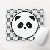 Tapis De Souris Point de polka de panda (Avec souris)