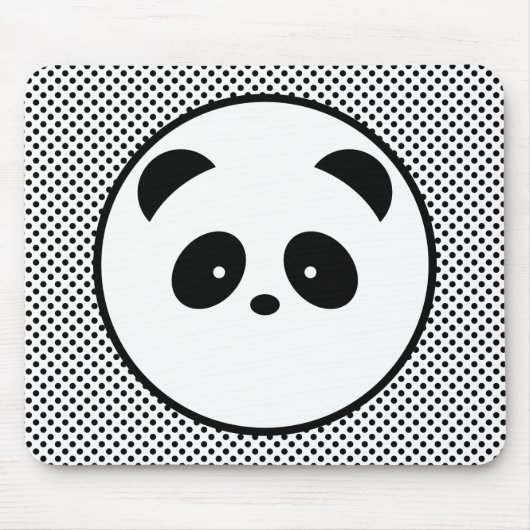 Tapis De Souris Point de polka de panda (Devant)