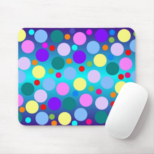 Tapis De Souris Point de polka Mousepad (Avec souris)