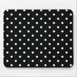 Tapis De Souris point de polka noir<br><div class="desc">personnel chic noir que nous tous aimerions.</div>