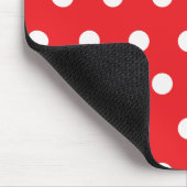 Tapis De Souris Point de polka rouge (Coin)