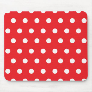 Tapis De Souris Point de polka rouge