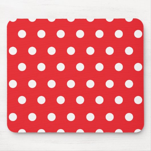 Tapis De Souris Point de polka rouge (Devant)