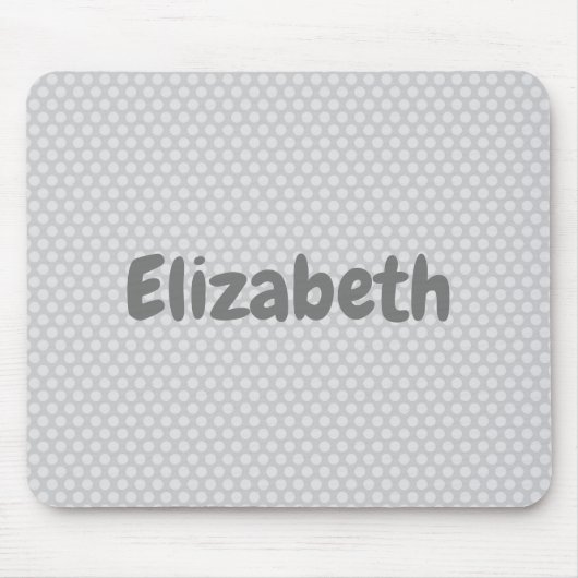 Tapis De Souris Point Polka gris (Devant)