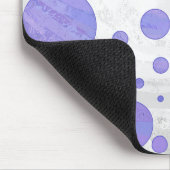 Tapis De Souris Point Polka Soleil Violet (Coin)
