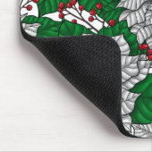 Tapis De Souris Pointe blanche, motif de Noël (Coin)
