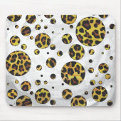 Tapis De Souris Pointe Leopard Brown et Jaune (Devant)