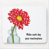 Tapis De Souris Pointe Pointe Daisy avec Citation (Devant)