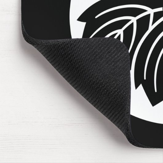 Tapis De Souris Pointed-leaf Paulownia with 53 blooms in rice cake (Coin)