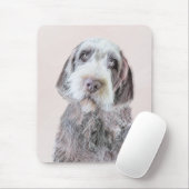 Tapis De Souris Pointing à poils durs Peinture Griffon - Art Chien (Avec souris)