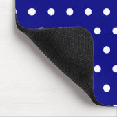 Tapis De Souris Points blancs et marine (Coin)