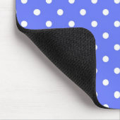Tapis De Souris points blancs sur fond bleu. (Coin)