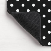 Tapis De Souris points blancs sur fond noir (Coin)