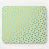 Tapis De Souris Points Confetti Or Chic Mint (Devant)