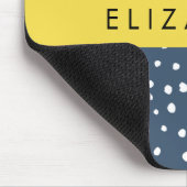 Tapis De Souris Points Dalmatiens Bleus De La Marine, Spots, Dotés (Coin)