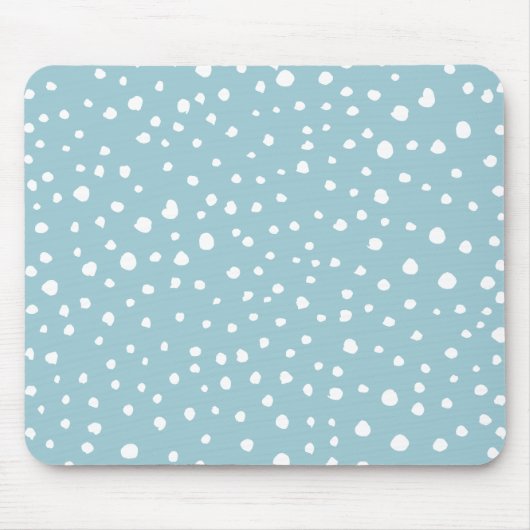 Tapis De Souris Points Dalmatiens Bleus, Points Dalmatiens, Impres (Devant)