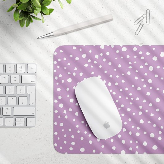 Tapis De Souris Points Dalmatiens Lilac, Points Dalmatiens, Pots D