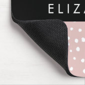 Tapis De Souris Points Dalmatiens Rose, Points Dalmatiens, Votre N (Coin)