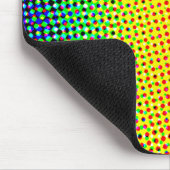 Tapis De Souris Points d'art pop Arc en arc-en-ciel Gay pride colo (Coin)