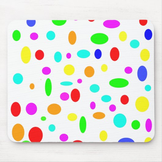 Tapis De Souris Points de couleur Mousepad (Devant)
