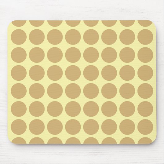 Tapis De Souris Points de crème neutre de mastic (Devant)