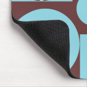 Tapis De Souris Points de paix bleus et Brown (Coin)