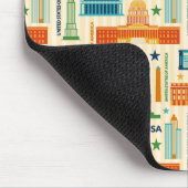 Tapis De Souris Points de repère des Etats-Unis d'Amérique (Coin)