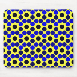 Tapis De Souris Points de vue noir et bleu MOUSEPAD