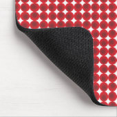 Tapis De Souris Points et cercles rouges (Coin)